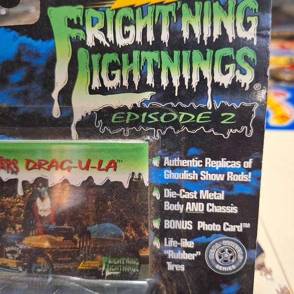 JOHNNY LIGHTNING FRIGHTNING LIGHTNINGS DRAGULA WHITE LIGHTNING - Picture 3 of 5
